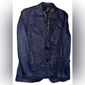Bonobos Sport Coat Mens 42R Blue Flecked Slim Fit Wool Silk Blend Preowned